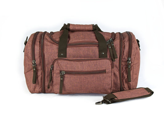 burgundy carry bag with shoulder strap for Twisted Sheep portable electric spinning wheel