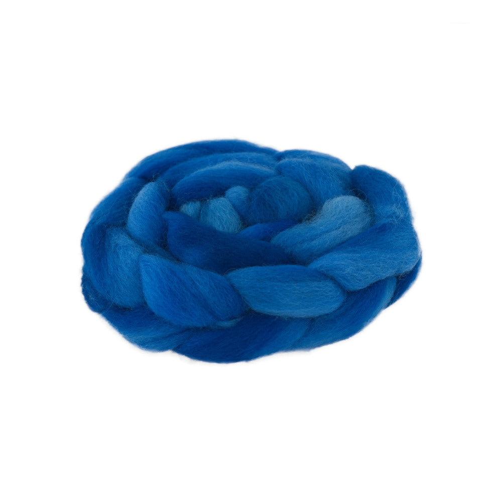 Hand Dyed Merino Wool Top 100g - 18.3 micron Single Source
