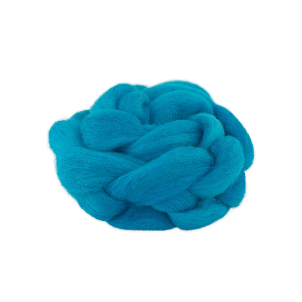 Hand Dyed Merino Wool Top 100g - 18.3 micron Single Source