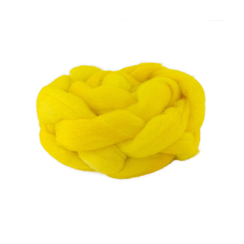 Hand Dyed Merino Wool Top 100g - 18.3 micron Single Source