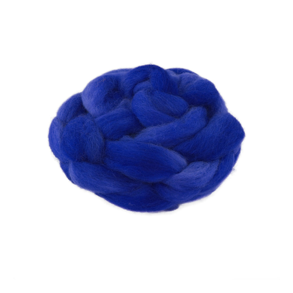 Hand Dyed Merino Wool Top 100g - 18.3 micron Single Source