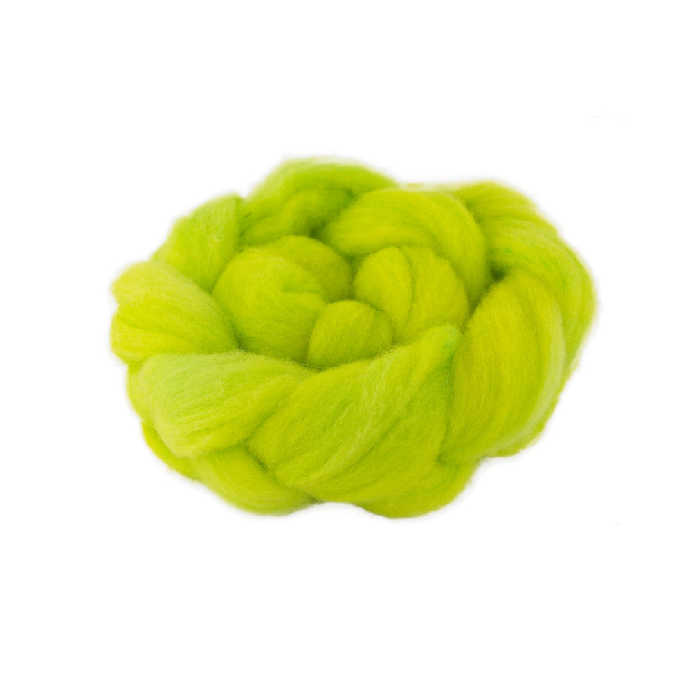 Hand Dyed Merino Wool Top 100g - 18.3 micron Single Source