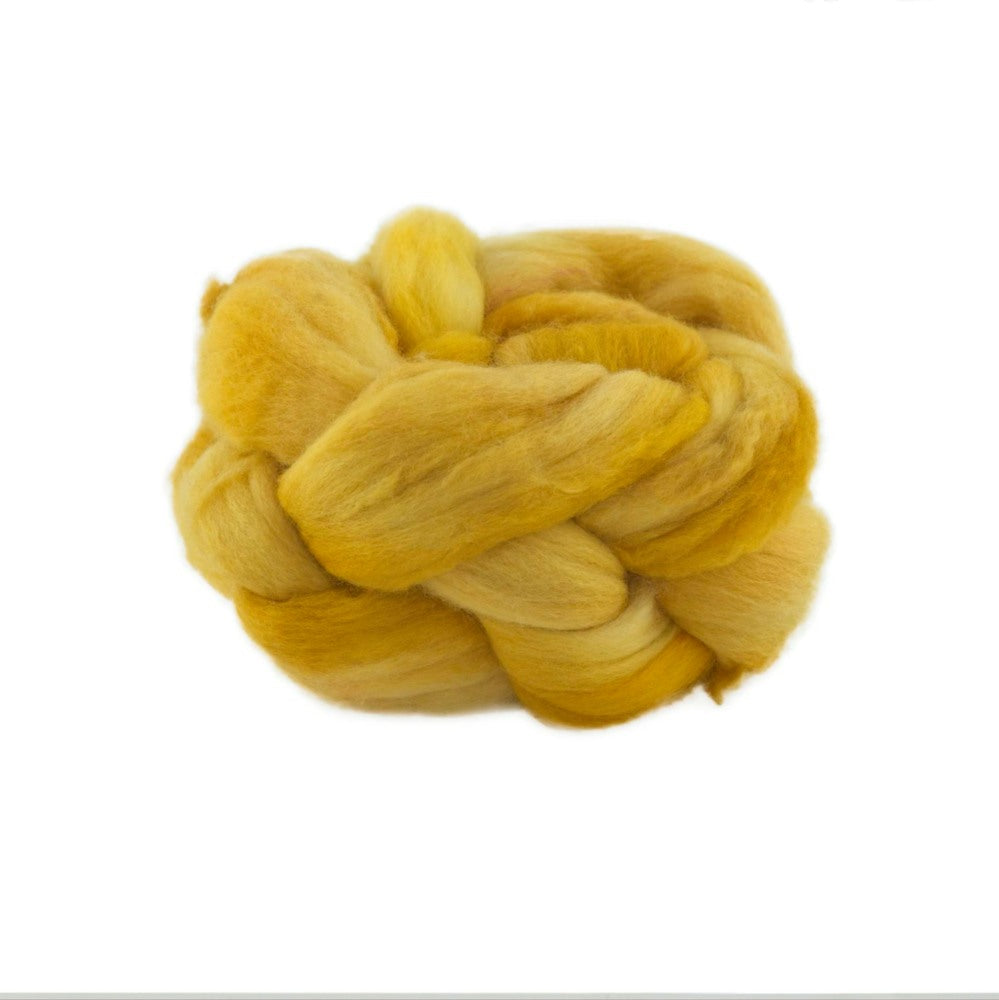 Hand Dyed Merino Wool Top 100g - 18.3 micron Single Source