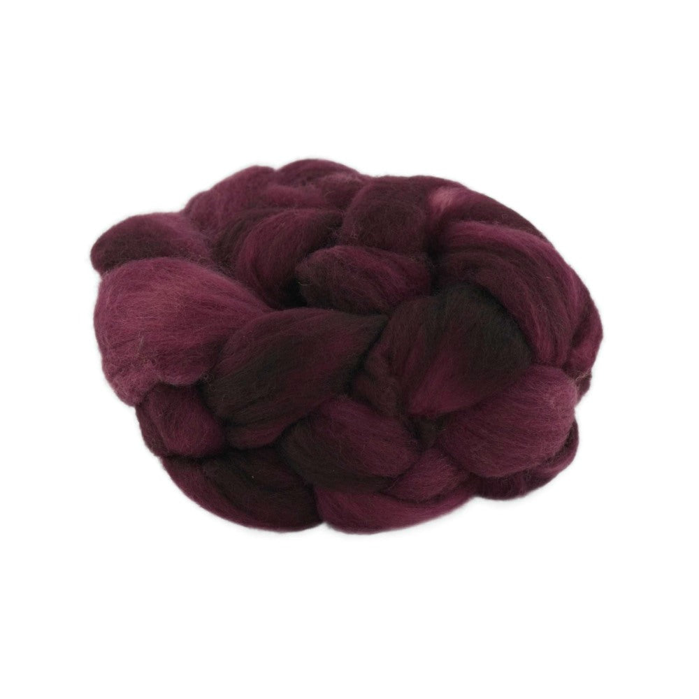 Hand Dyed Merino Wool Top 100g - 18.3 micron Single Source