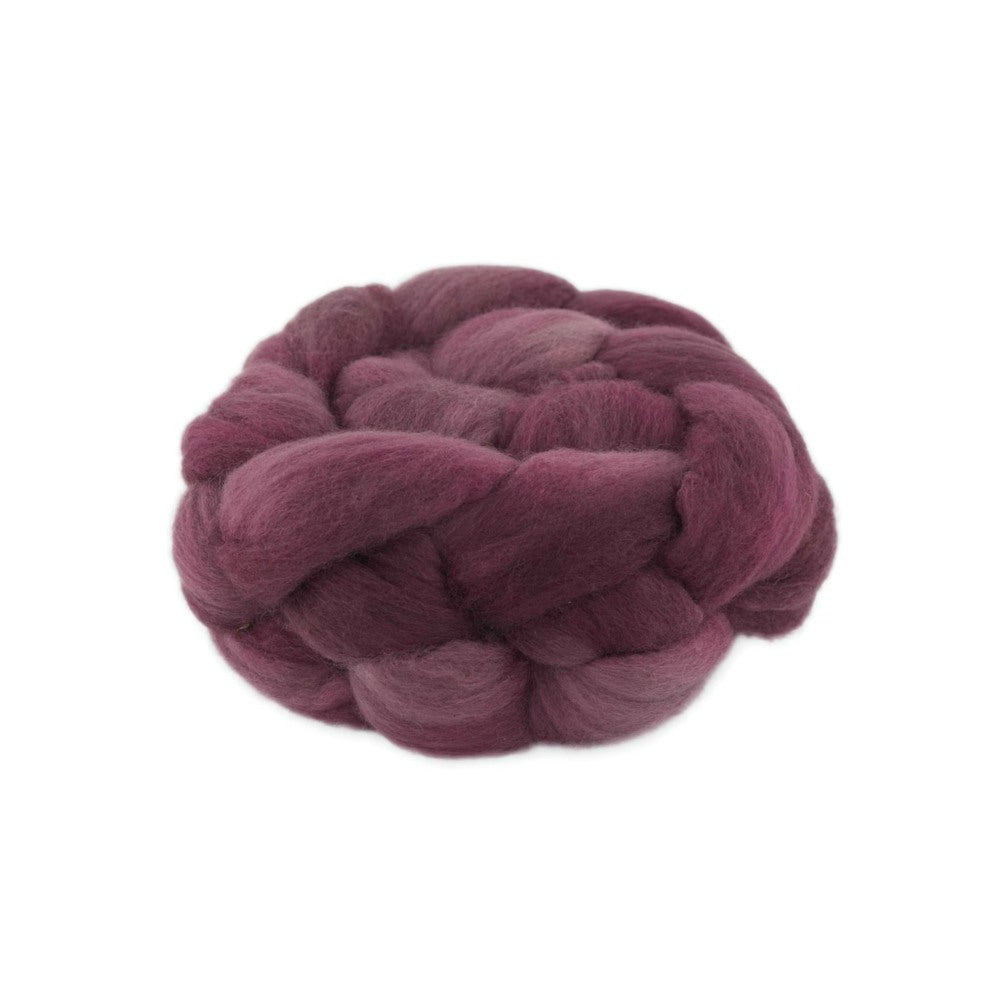 Hand Dyed Merino Wool Top 100g - 18.3 micron Single Source