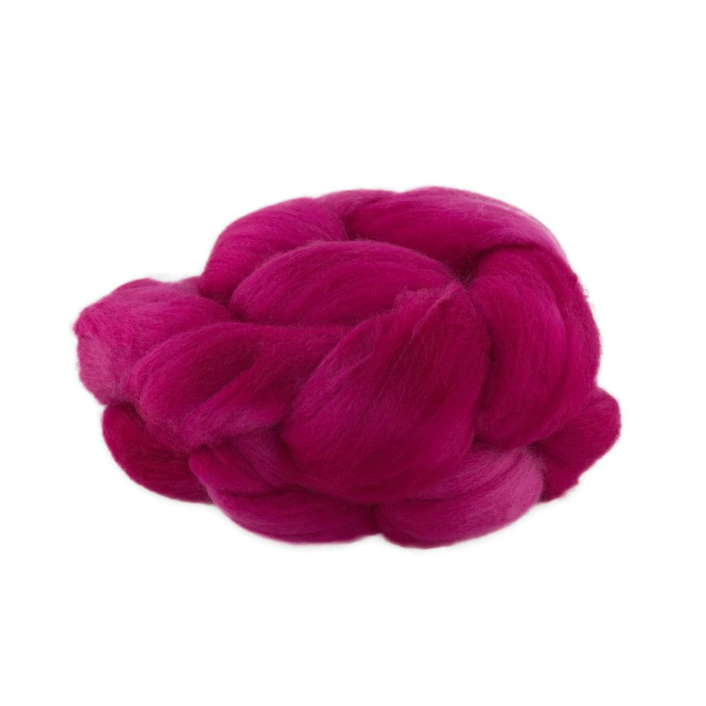 Hand Dyed Merino Wool Top 100g - 18.3 micron Single Source