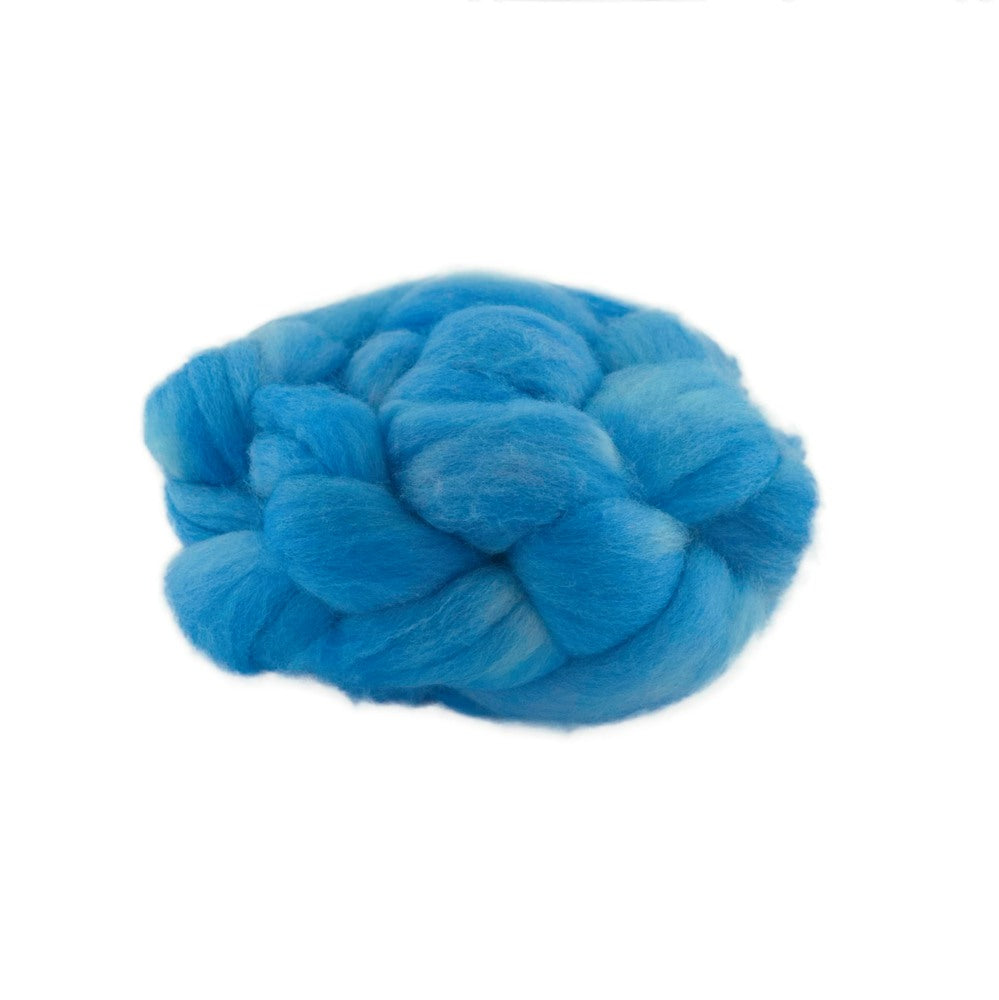 Hand Dyed Merino Wool Top 100g - 18.3 micron Single Source