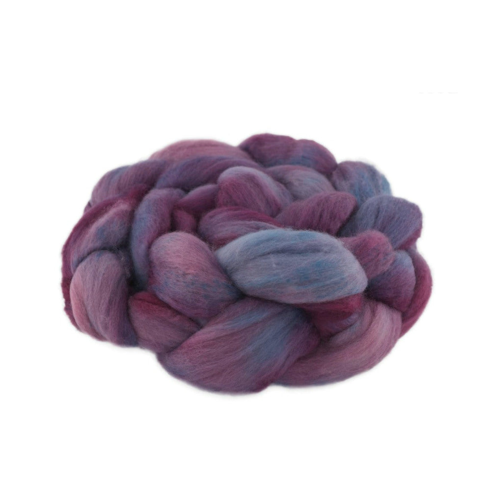 Hand Dyed Merino Wool Top 100g - 18.3 micron Single Source