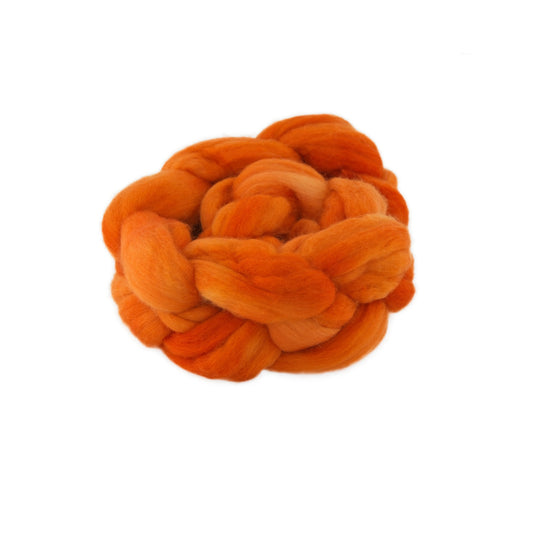 Hand Dyed Merino Wool Top 100g - 18.3 micron Single Source