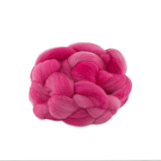 Hand Dyed Merino Wool Top 100g - 18.3 micron Single Source
