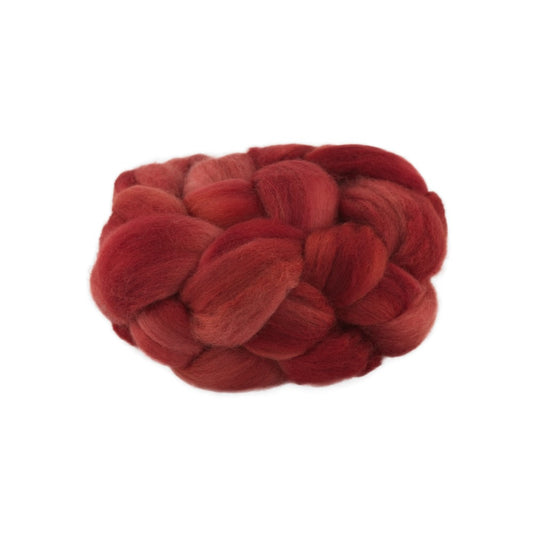 Hand Dyed Merino Wool Top 100g - 18.3 micron Single Source