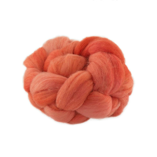 Hand Dyed Merino Wool Top 100g - 18.3 micron Single Source