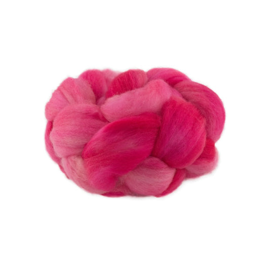 Hand Dyed Merino Wool Top 100g - 18.3 micron Single Source