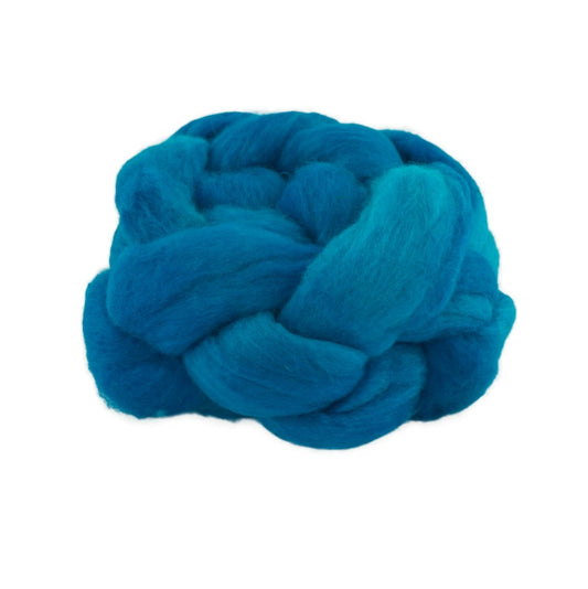 Hand Dyed Merino Wool Top 100g - 18.3 micron Single Source