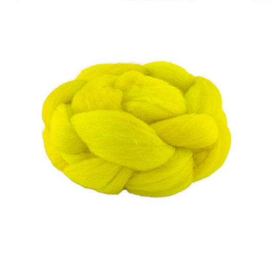 Hand Dyed Merino Wool Top 100g - 18.3 micron Single Source
