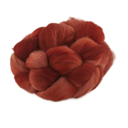 Hand Dyed Merino Wool Top 100g - 18.3 micron Single Source