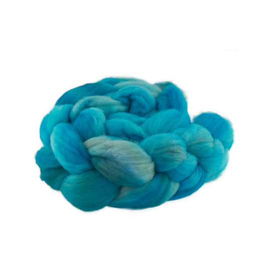 Hand Dyed Merino Wool Top 100g - 18.3 micron Single Source